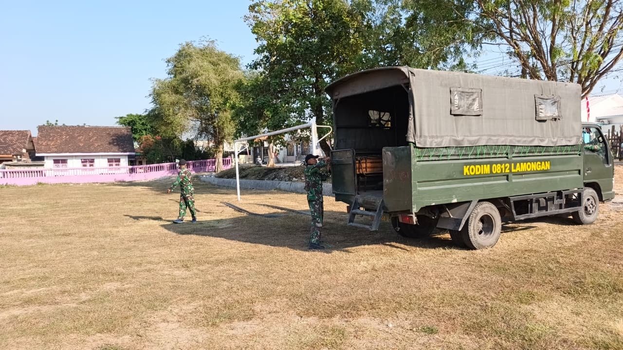 Sambut Purna Tugas Pengabdian, Kodim 0812/Lamongan Gelar Berbagai Persiapan Jelang Upacara Penutupan TMMD 129 di Pasarlegi