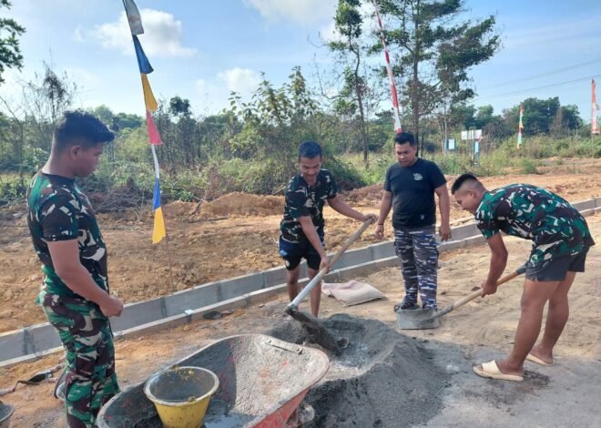 TMMD Ke-129 Hadirkan Akses Jalan Lebih Layak di Lingkungan SDIT dan SMPIT An-Nahl Sri Kuala Lobam