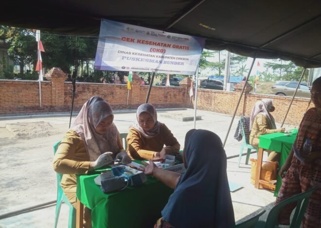 Wujud Kepedulian kepada Masyarakat, TMMD ke-129 Kodim 0620/Kabupaten Cirebon Berikan Pengobatan Gratis di Desa Luwung Kencana