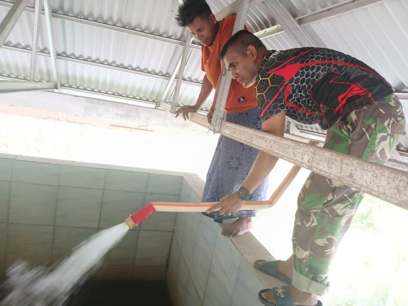Sumur Bor Masih Dibangun, Satgas TMMD Pastikan Dayah Babul Ula Tak Kekurangan Air