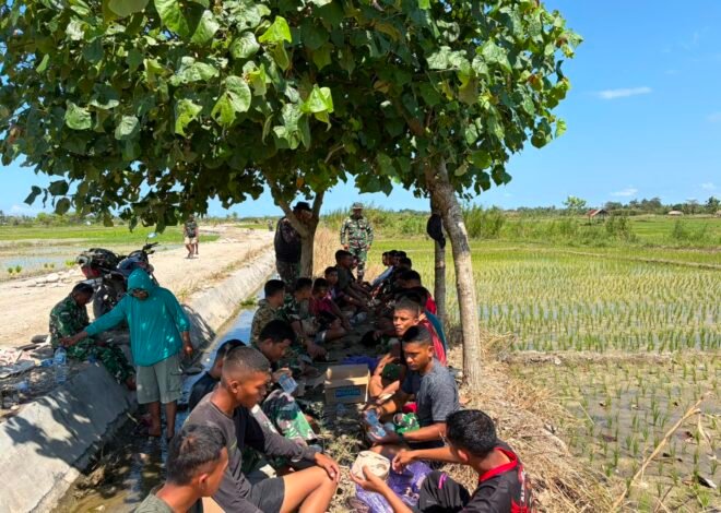 Momen Kebersamaan TNI dan Warga di TMMD 129 Kodim 1605/Belu