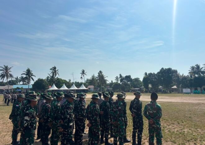 Persiapan Maksimal, Personel Gabungan Ikuti Geladi Upacara Penutupan TMMD ke-129 di Bintan