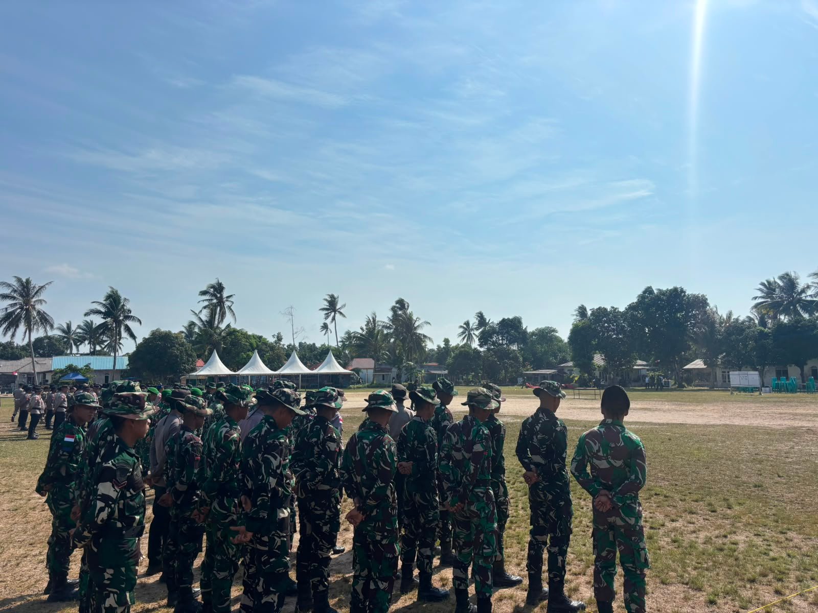 Persiapan Maksimal, Personel Gabungan Ikuti Geladi Upacara Penutupan TMMD ke-129 di Bintan