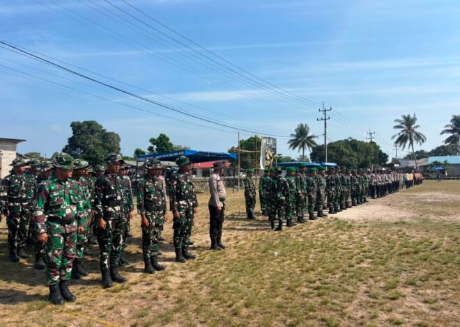 Jelang Penutupan TMMD Ke-129, Kodim 0315/TPI Matangkan Geladi Upacara di Bintan