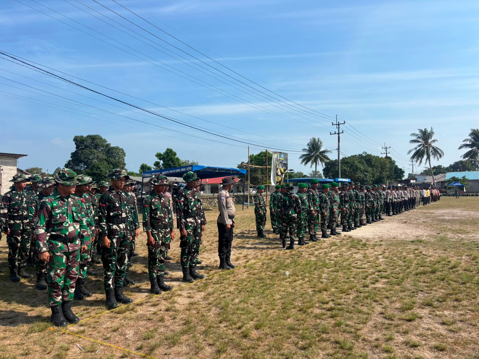 Jelang Penutupan TMMD Ke-129, Kodim 0315/TPI Matangkan Geladi Upacara di Bintan