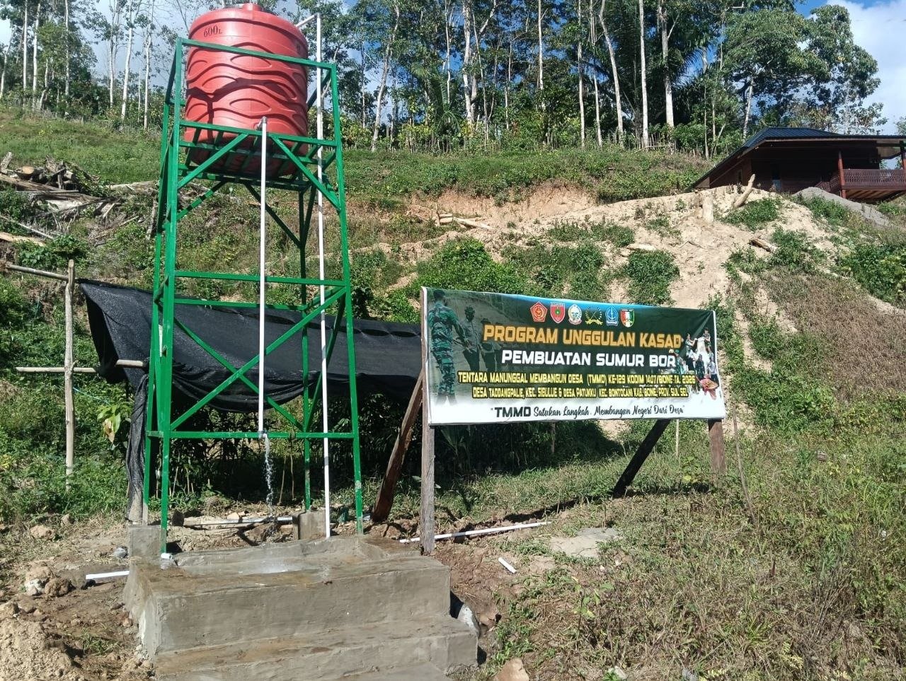 Program Fisik TMMD Ke 129 Rampung, Warga Sibulue Dan Bontocani Kini Nikmati Jamban Sehat Dan Sumur Bor