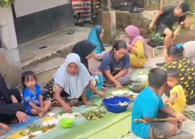 Liwetan di Jalan Beton Baru Jadi Simbol Kemanunggalan TNI dan Rakyat dalam TMMD Ke-129 Kodim 0608/Cianjur