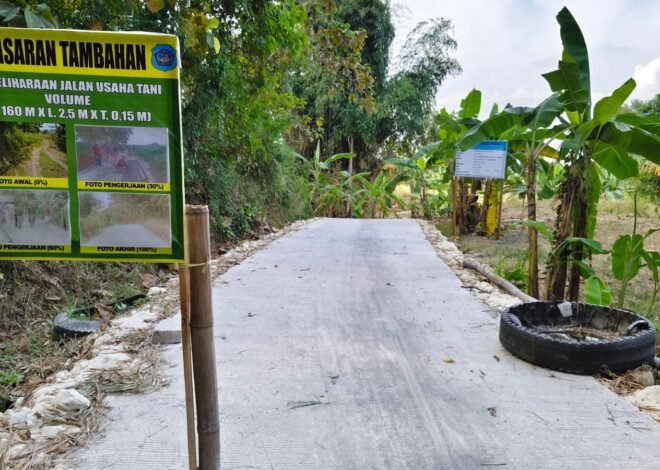 Dorong Pertumbuhan Ekonomi Desa, Satgas TMMD 129 Kodim 0812/Lamongan Bangun Jalan Usaha Tani Tlemang