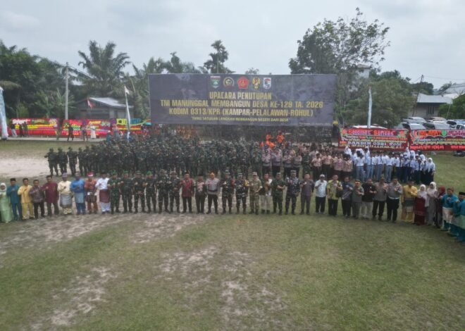 Tutup TMMD Ke-129 Kodim 0313/KPR, Kasdam XIX / TT  Berikan Apresiasi.