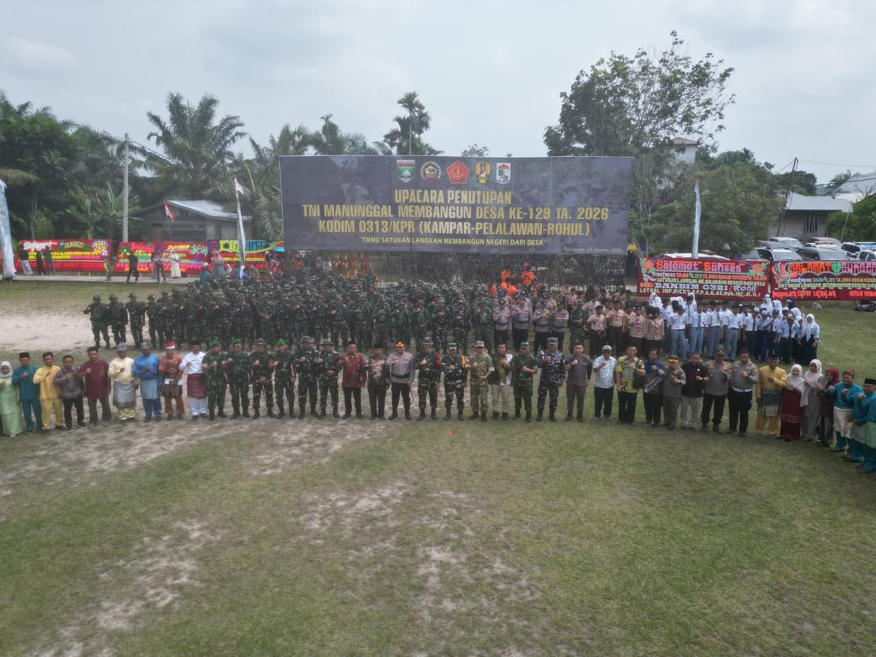 Tutup TMMD Ke-129 Kodim 0313/KPR, Kasdam XIX / TT  Berikan Apresiasi.