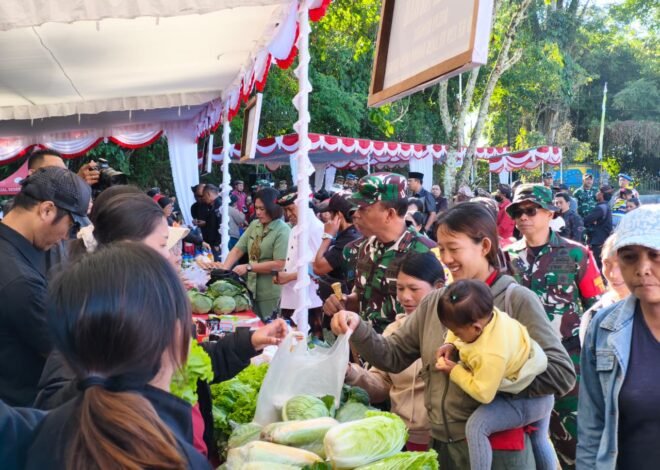 Bazar Murah dan Pemeriksaan Kesehatan Gratis Meriahkan Penutupan TMMD Ke-129 Kodim 1626/Bangli