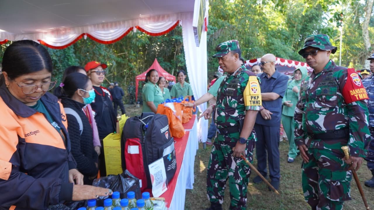 Bazar Murah Jadi Magnet Warga Saat Penutupan TMMD Ke-129 Kodim 1626/Bangli