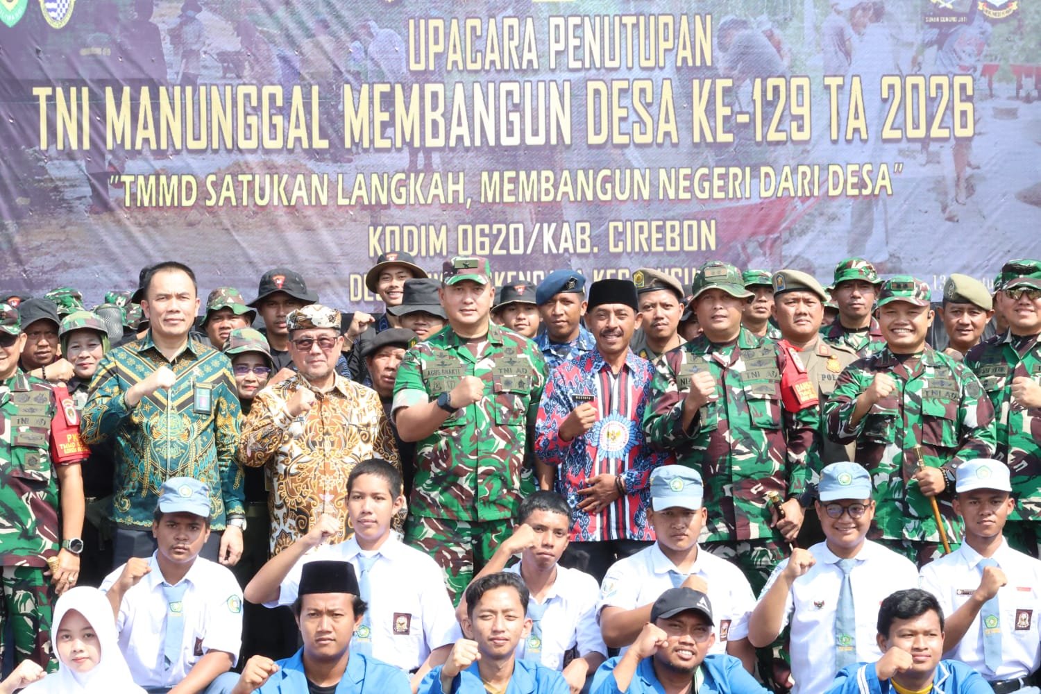 Wujud Nyata Pengabdian TNI untuk Rakyat, Kasdam III/Siliwangi Tutup TMMD ke-129 Kodim 0620/Kab. Cirebon di Luwung Kencana