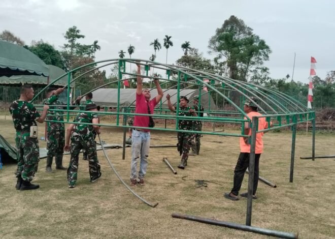 Jelang Penutupan TMMD ke-129, Satgas dan Warga Matangkan Persiapan Upacara