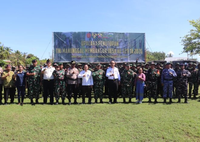 Irdam IX/Udayana Brigjen TNI Muhammad Dariyanto Tutup Secara Resmi TMMD 129 Kodim 1605/Belu