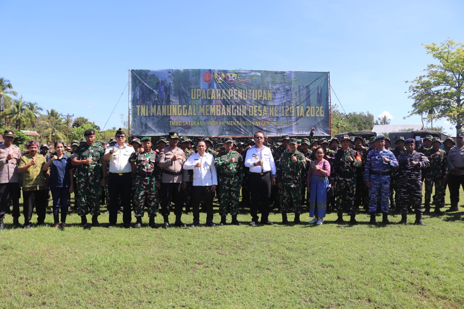 Irdam IX/Udayana Brigjen TNI Muhammad Dariyanto Tutup Secara Resmi TMMD 129 Kodim 1605/Belu