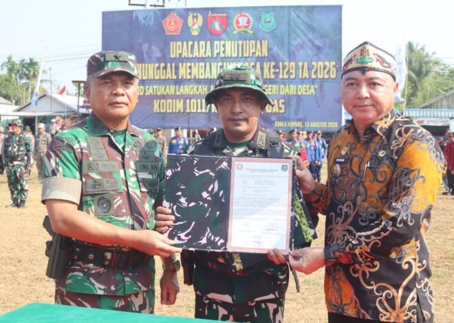 TMMD Reguler Ke-129 Kapuas Resmi Ditutup, Sinergi TNI dan Masyarakat Dorong Pembangunan Desa
