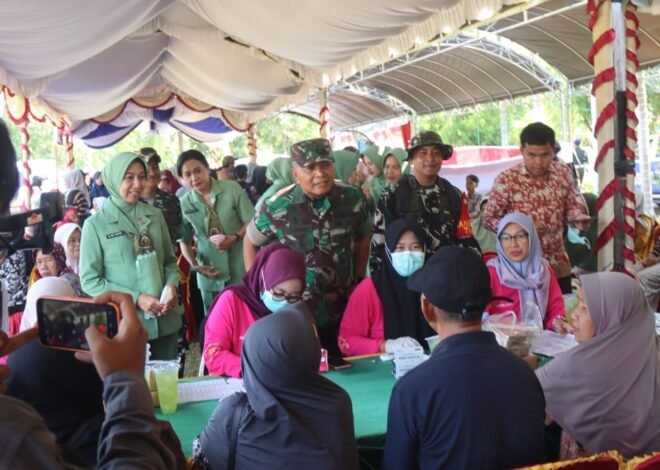Donor Darah dan Pengobatan Gratis, Wujud Kepedulian TMMD Ke-129 untuk Warga Kapuas