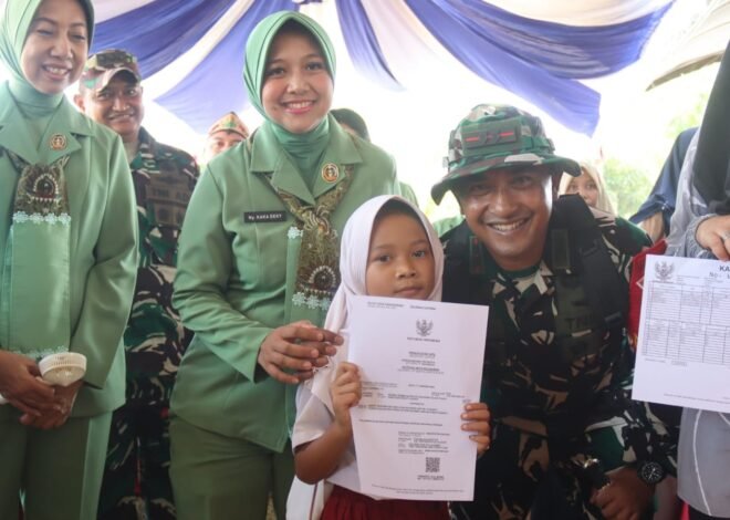 Tertib Administrasi Warga Jadi Perhatian, Layanan Dokumen Kependudukan Hadir di Penutupan TMMD