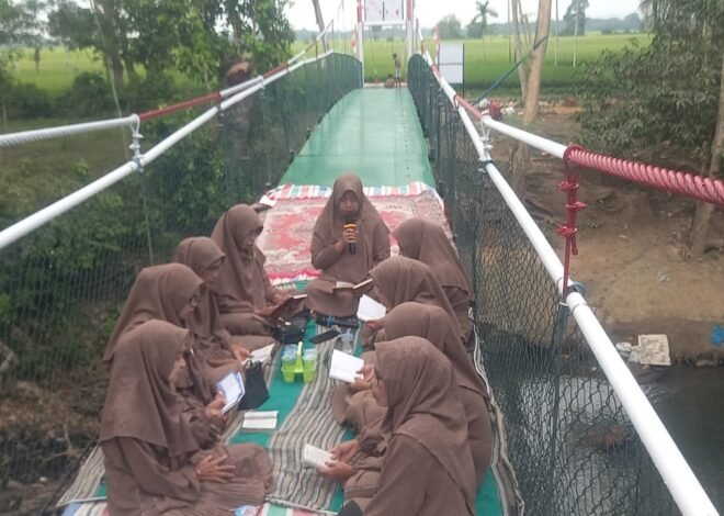 Jembatan Gantung Telah Rampung, Warga Sibulue Bersyukur Lewat Tahlilan