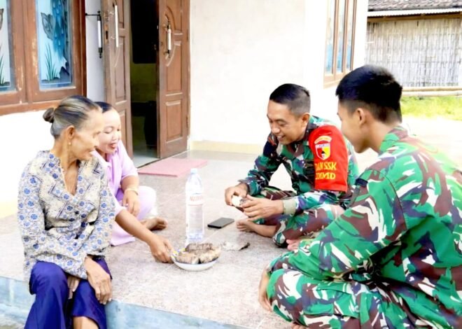 Saat Satgas TMMD 129 Bojonegoro dan Warga Kesongo Berat Melepas Rindu