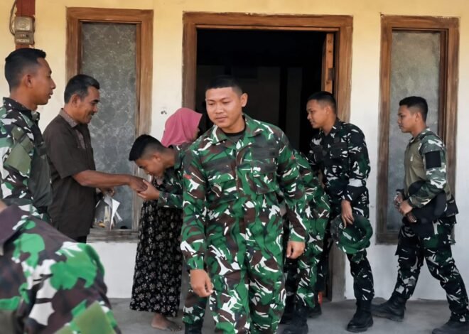 Jalinan Kekeluargaan Takkan Putus, Satgas TMMD 129 Bojonegoro Pamitan dengan Warga Kesongo