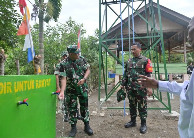Danrem 011/Lilawangsa Tinjau Sumur Bor, MCK dan Tempat Wudu Hasil TMMD ke-129