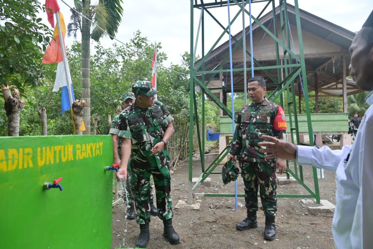 Danrem 011/Lilawangsa Tinjau Sumur Bor, MCK dan Tempat Wudu Hasil TMMD ke-129