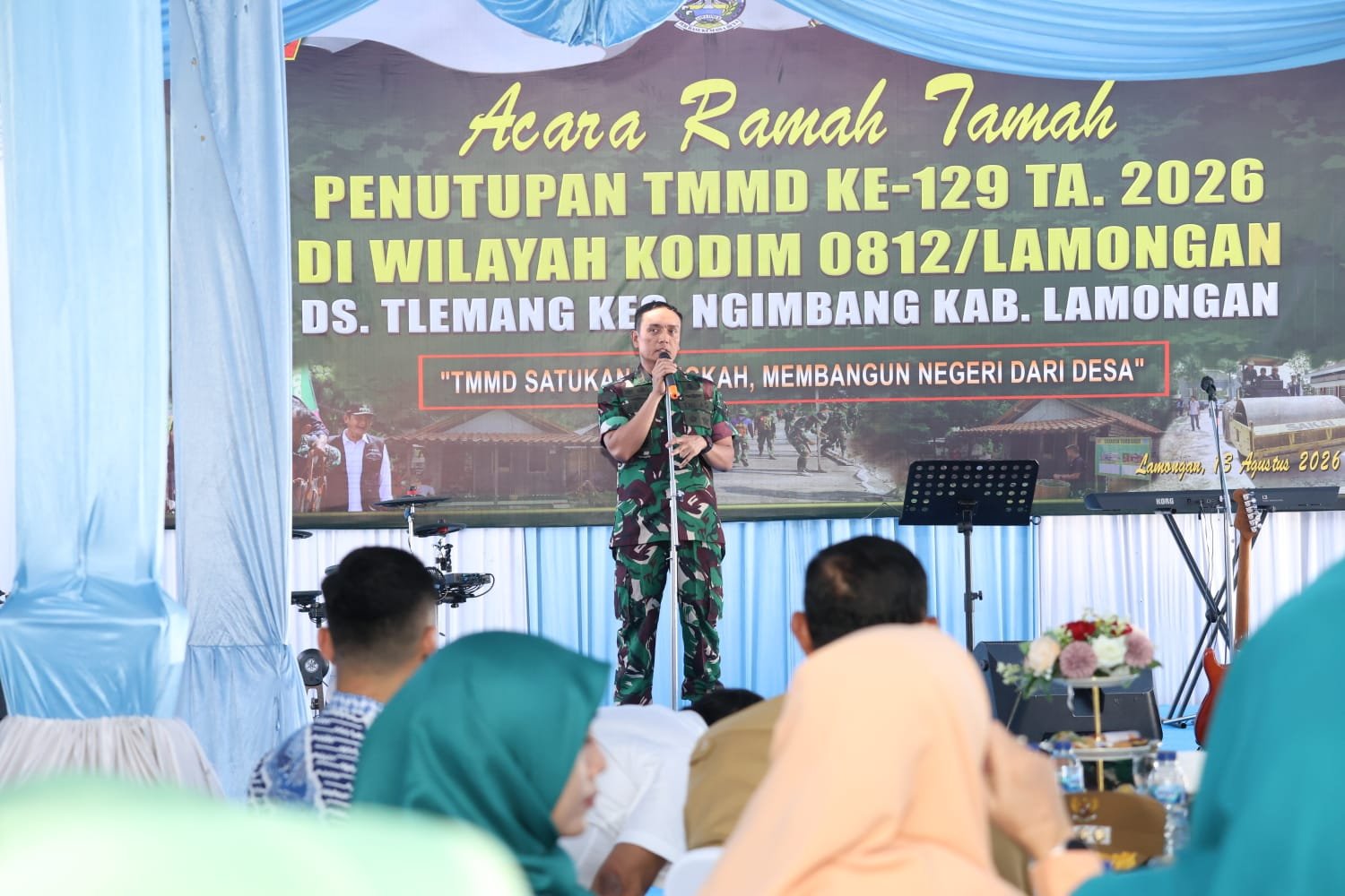 Kolonel Beny Hendra Apresiasi Sinergi Warga dalam Penutupan TMMD 129