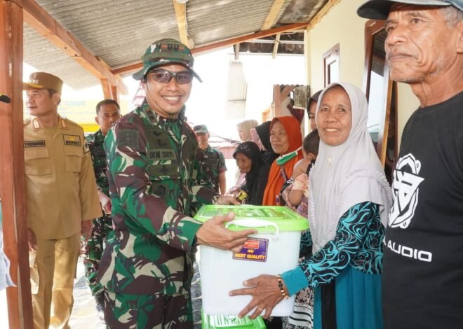TNI Hadir di Masyarakat: Sembako dan Rumah Layak Huni untuk Warga Tlemang