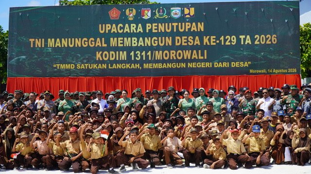 Pangdam XXIII/Palaka Wira Resmi Tutup TMMD Ke-129 Kodim 1311/Morowali di Kepulauan Umbele