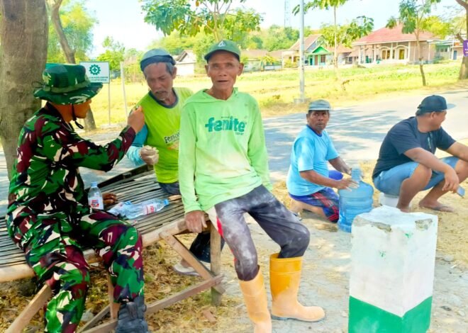 Jaga Warisan TMMD 129 Bojonegoro! Babinsa Kesongo Ajak Warga Rawat Hasil Pembangunan