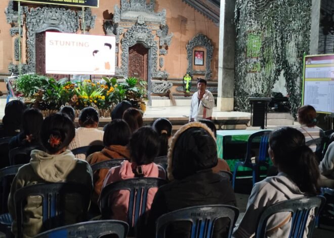 Libatkan Remaja Putri dan Kader PKK, TMMD Ke-129 Kodim 1626/Bangli Bangun Generasi Sehat Sejak Dini