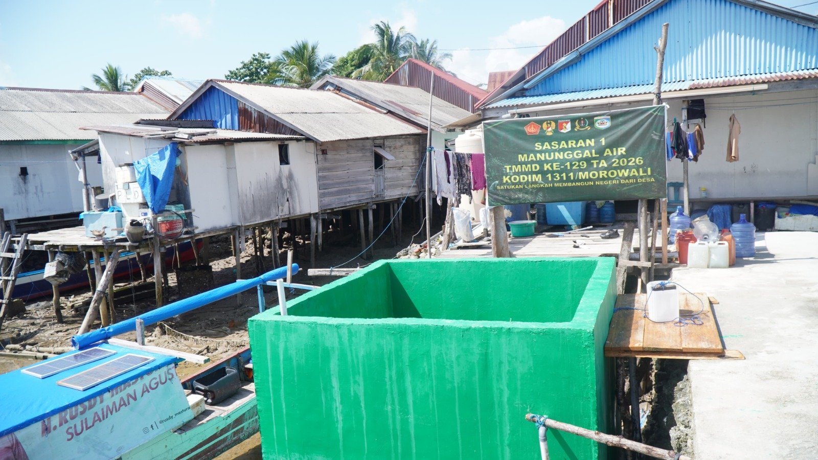 Program Manunggal Air Bersih di Desa Umbele Rampung, Warga Mulai Nikmati Manfaatnya