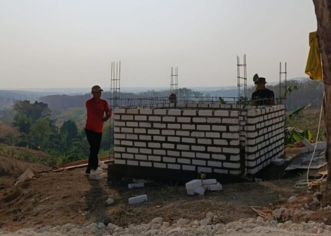 ​Pembangunan Tandon Air Bersih TMMD 129 Kodim 0812/Lamongan Mencapai Progress 30%