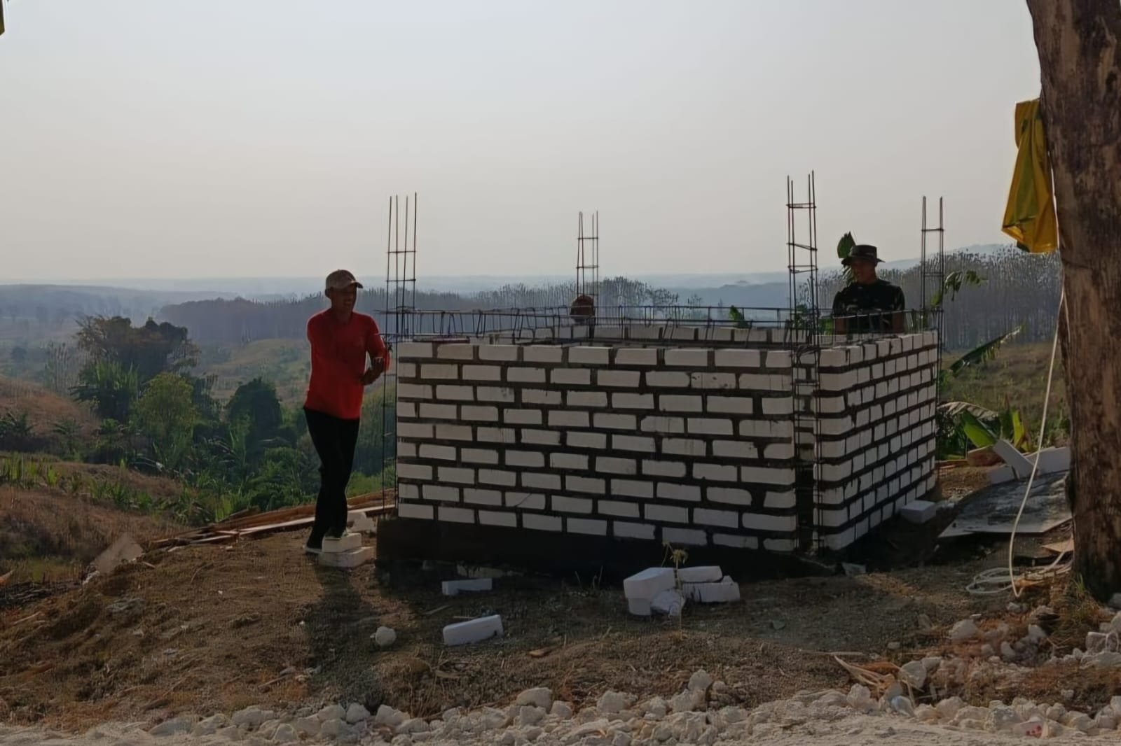 ​Pembangunan Tandon Air Bersih TMMD 129 Kodim 0812/Lamongan Mencapai Progress 30%