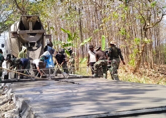 ​Muka Baru Desa Tlemang: Pengecoran Jalan TMMD ke-129 Tembus 70%, Warga Mulai Rasakan Dampak Nyata