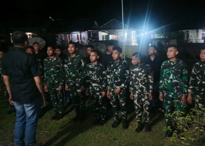 Satgas TMMD 129 Belu Gelar Apel Malam untuk Jaga Disiplin