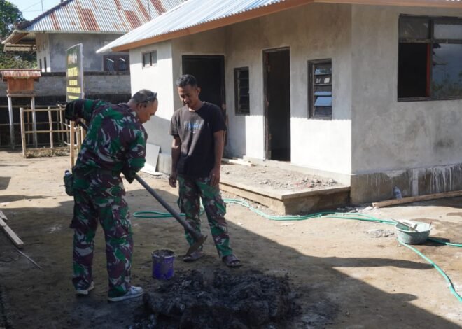 Progres RTLH Ibu Nengah Madri Meningkat, Satgas TMMD Ke-129 Bangli Masuki Tahap Finishing Interior