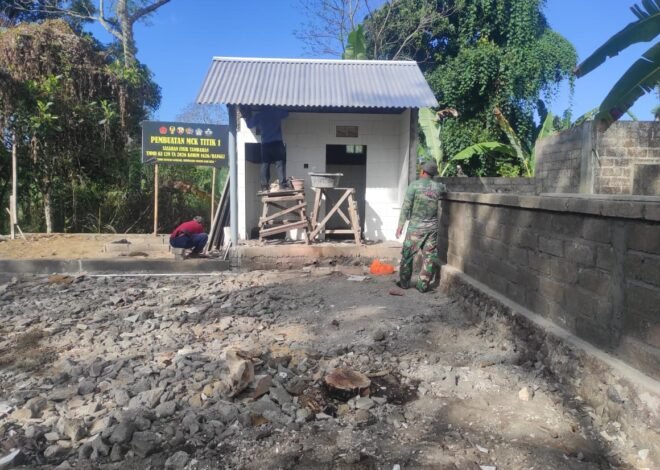 Progres MCK TMMD Ke-129 Bangli Tembus 80 Persen Berkat Sinergi TNI dan Masyarakat