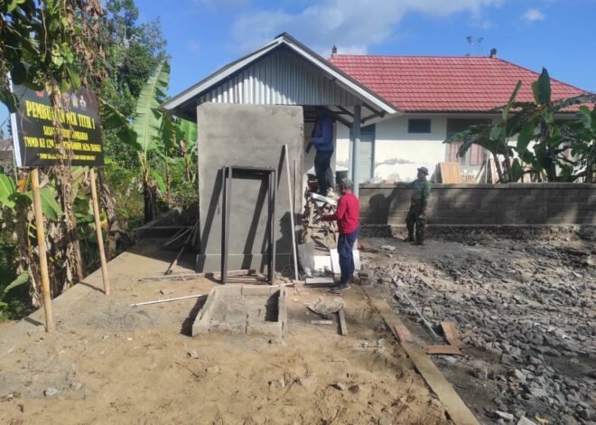 Antusiasme Warga Dorong Percepatan Pembangunan MCK TMMD Ke-129 Kodim 1626/Bangli