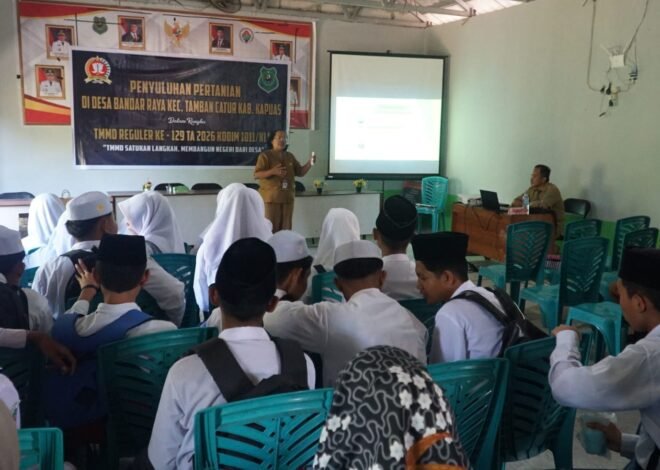 TMMD Ke-129 Bekali Petani Desa Bandar Raya dengan Pengetahuan Pertanian Modern