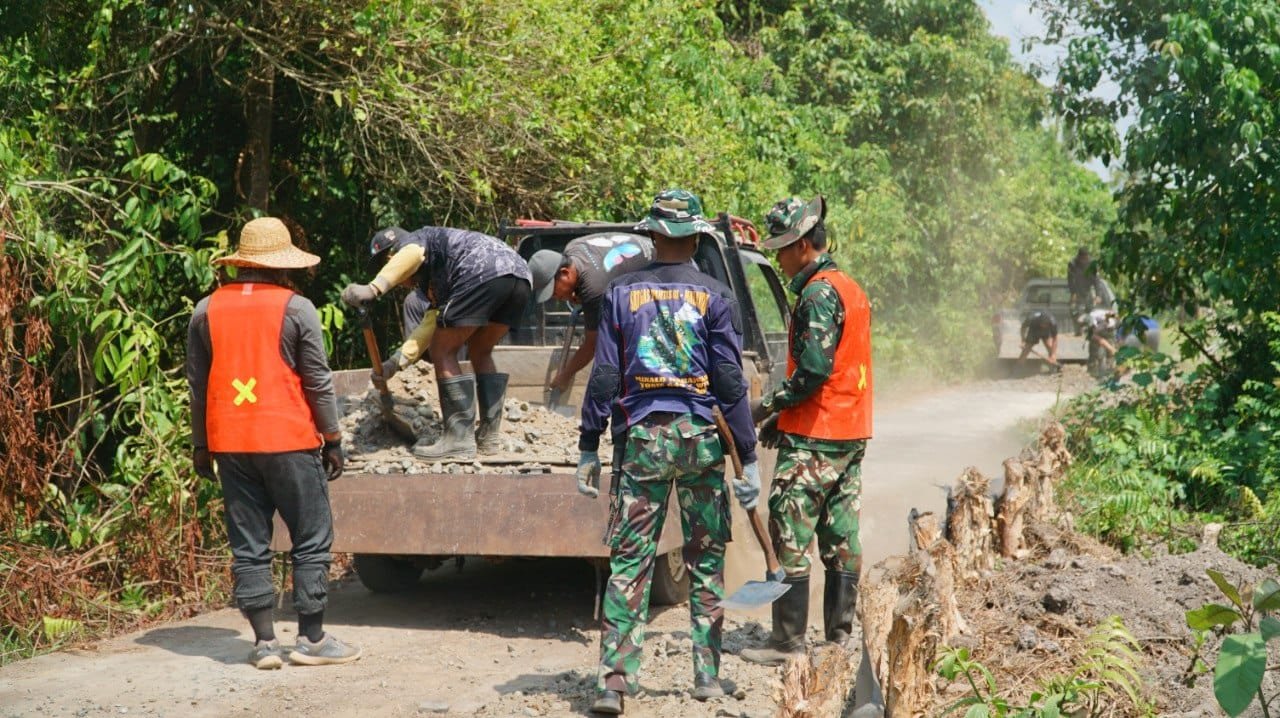 Tuntas 100 Persen, Jalan TMMD Ke-129 Siap Permudah Mobilitas Warga Desa Bandar Raya