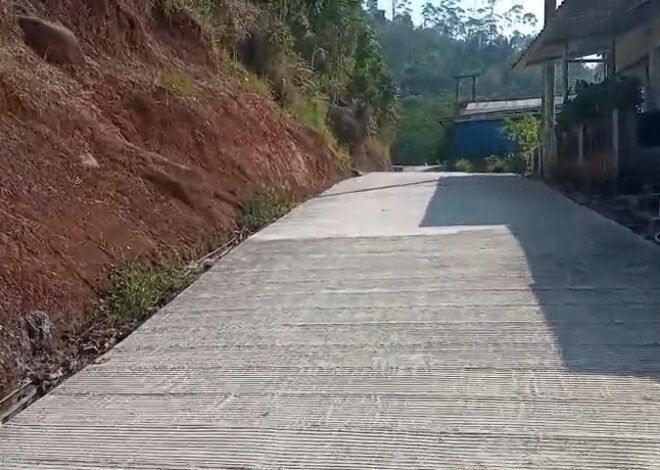 Rasa Syukur Warga Warnai Rampungnya Betonisasi Jalan TMMD Ke-129 Kodim 0608/Cianjur