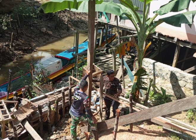 Cegah Longsor Berulang, Satgas TMMD Ke-129 Kodim 0911/Nunukan Pastikan Pembangunan Siring Penahan Tanah Kokoh dan Kuat