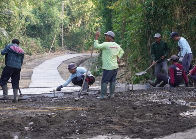 H-10 Penutupan TMMD Ke-129, Satgas Maksimalkan Pengerjaan Rabat Beton di Seluruh Titik