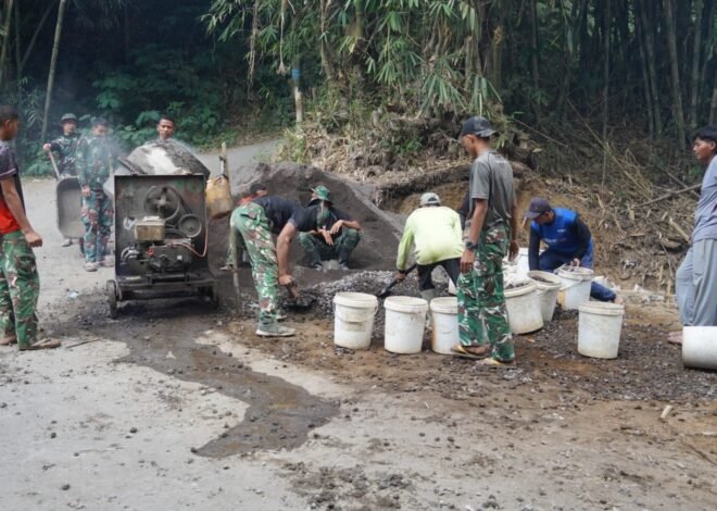 H-10 TMMD Ke-129, Pembagian Personel Jadi Strategi Percepatan Rabat Beton
