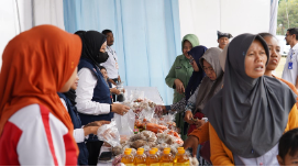 TMMD 129 Bojonegoro Hadirkan Pasar Murah Mandiri di KDKMP Desa Kesongo