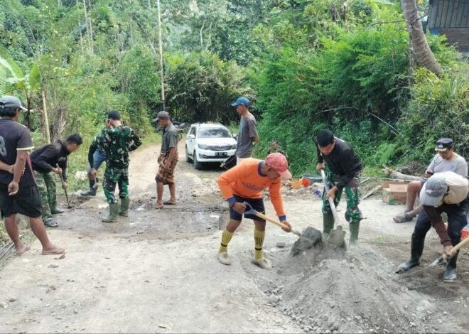 Serma Abidin Pimpin Perbaikan Dekker Titik 5, Satgas TMMD ke-129 Tingkatkan Konektivitas Antarwilayah