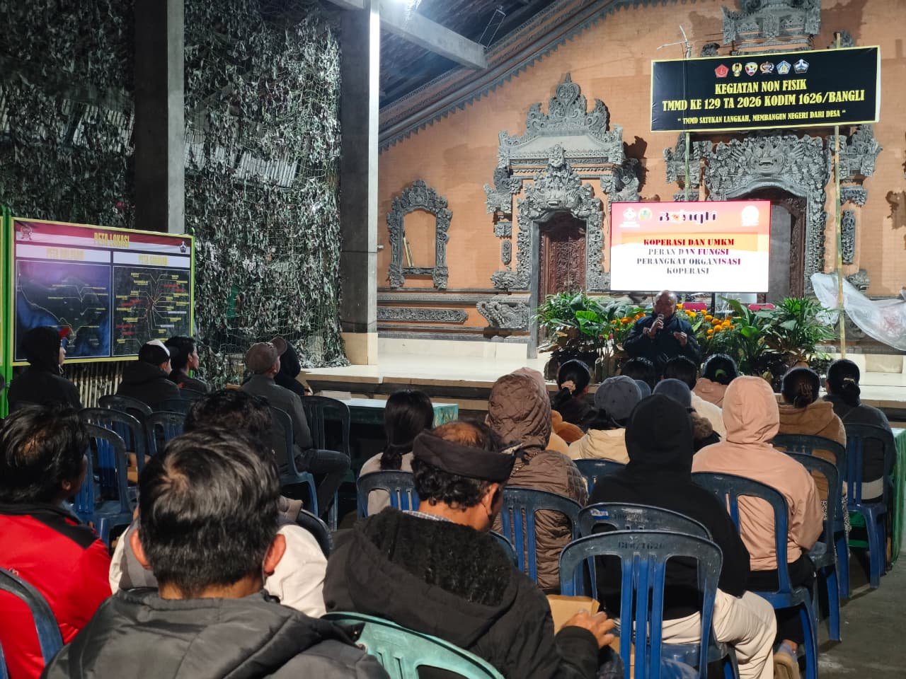 Antusias Warga Warnai Penyuluhan Koperasi dan UKM Dalam Program Non-Fisik TMMD Ke-129 Bangli